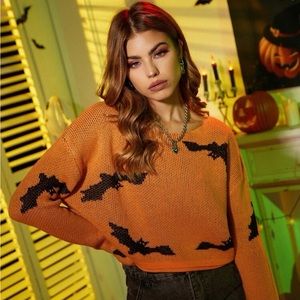 Crop Halloween Sweater